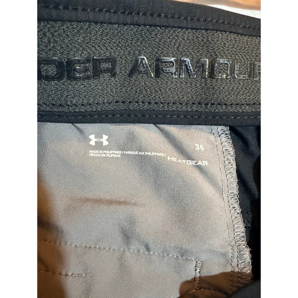 Under Armour Mens HeatGear 10" Inseam Drive Golf Shorts Black Size 36 - Picture 3 of 6